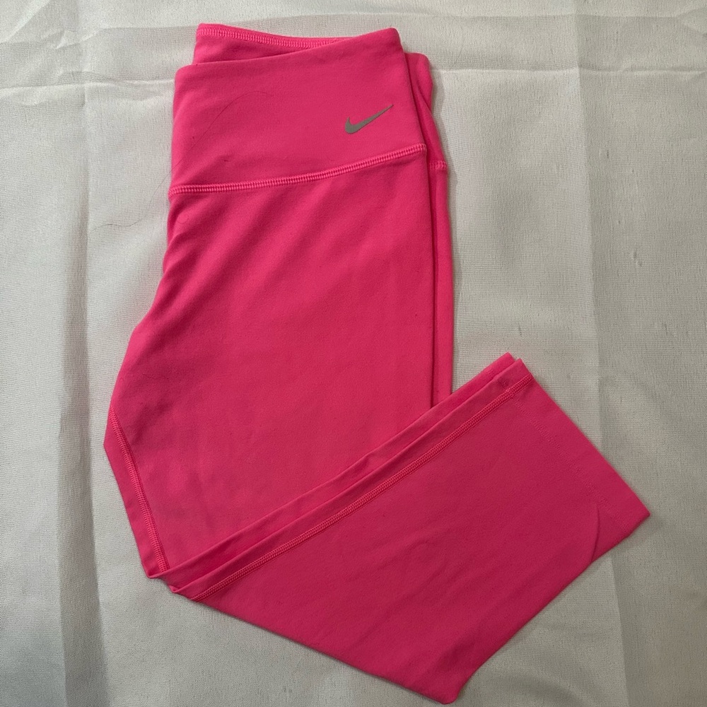 Nike Dri-Fit Golf Tour Performance Capri Leggings Pink Size S